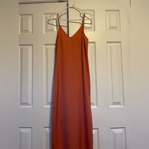 a new day dark peach colored dress
